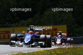 Felipe Nasr (BRA) Sauber C34. 21.06.2015. Formula 1 World Championship, Rd 8, Austrian Grand Prix, Spielberg, Austria, Race Day.