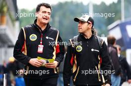 (L to R): Federico Gastaldi (ARG) Lotus F1 Team Deputy Team Principal with Pastor Maldonado (VEN) Lotus F1 Team. 20.06.2015. Formula 1 World Championship, Rd 8, Austrian Grand Prix, Spielberg, Austria, Qualifying Day.