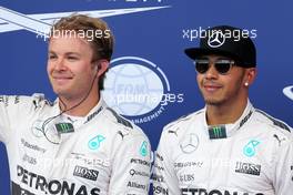 Nico Rosberg (GER), Mercedes AMG F1 Team and Lewis Hamilton (GBR), Mercedes AMG F1 Team  20.06.2015. Formula 1 World Championship, Rd 8, Austrian Grand Prix, Spielberg, Austria, Qualifying Day.