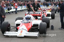 Alain Prost (FRA)  in the McLaren MP4/2B at the Legends Parade. 20.06.2015. Formula 1 World Championship, Rd 8, Austrian Grand Prix, Spielberg, Austria, Qualifying Day.