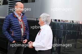 (L to R): Donald Mackenzie (GBR) CVC Capital Partners Managing Partner, Co Head of Global Investments with Bernie Ecclestone (GBR). 20.06.2015. Formula 1 World Championship, Rd 8, Austrian Grand Prix, Spielberg, Austria, Qualifying Day.