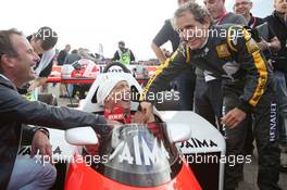 Niki Lauda (AUT) Mercedes Non-Executive Chairman in the McLaren MP4/2 with Alain Prost (FRA) at the Legends Parade. 20.06.2015. Formula 1 World Championship, Rd 8, Austrian Grand Prix, Spielberg, Austria, Qualifying Day.