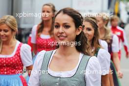 Formula Una girls. 20.06.2015. Formula 1 World Championship, Rd 8, Austrian Grand Prix, Spielberg, Austria, Qualifying Day.