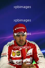Sebastian Vettel (GER) Ferrari in the FIA Press Conference. 20.06.2015. Formula 1 World Championship, Rd 8, Austrian Grand Prix, Spielberg, Austria, Qualifying Day.