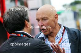 (L to R): Pasquale Lattuneddu (ITA) of the FOM with Peter Brabeck-Letmathe (AUT) Formula One Chairman. 20.06.2015. Formula 1 World Championship, Rd 8, Austrian Grand Prix, Spielberg, Austria, Qualifying Day.