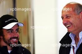 (L to R): Fernando Alonso (ESP) McLaren with Ron Dennis (GBR) McLaren Executive Chairman. 20.06.2015. Formula 1 World Championship, Rd 8, Austrian Grand Prix, Spielberg, Austria, Qualifying Day.