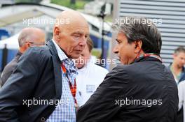 (L to R): Peter Brabeck-Letmathe (AUT) Formula One Chairman with Pasquale Lattuneddu (ITA) of the FOM. 20.06.2015. Formula 1 World Championship, Rd 8, Austrian Grand Prix, Spielberg, Austria, Qualifying Day.