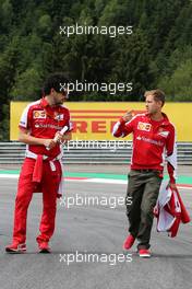 Sebastian Vettel (GER), Scuderia Ferrari  18.06.2015. Formula 1 World Championship, Rd 8, Austrian Grand Prix, Spielberg, Austria, Preparation Day.