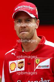 Sebastian Vettel (GER) Ferrari. 18.06.2015. Formula 1 World Championship, Rd 8, Austrian Grand Prix, Spielberg, Austria, Preparation Day.