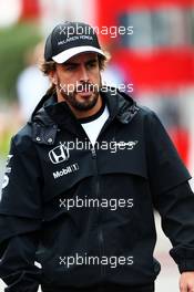 Fernando Alonso (ESP) McLaren. 18.06.2015. Formula 1 World Championship, Rd 8, Austrian Grand Prix, Spielberg, Austria, Preparation Day.