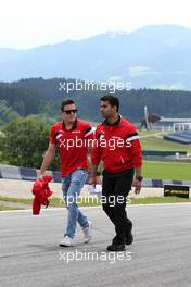 Fabio Leimer (SUI) Manor Marussia F1 Team Reserve Driver 18.06.2015. Formula 1 World Championship, Rd 8, Austrian Grand Prix, Spielberg, Austria, Preparation Day.