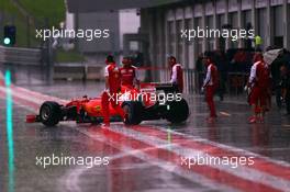 Antonio Fuoco (ITA) Ferrari SF15-T in the heavy rain. 23.06.2015. Formula 1 Testing, Day One, Spielberg, Austria, Tuesday.