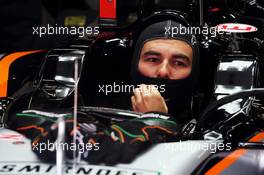 Sergio Perez (MEX) Sahara Force India F1 VJM07. 20.02.2015. Formula One Testing, Day Two, Barcelona, Spain.