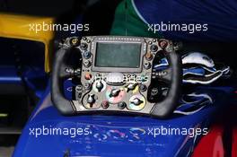 Sauber C34 steering wheel. 20.02.2015. Formula One Testing, Day Two, Barcelona, Spain.