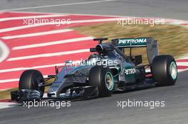 Nico Rosberg (GER) Mercedes AMG F1 W06. 20.02.2015. Formula One Testing, Day Two, Barcelona, Spain.