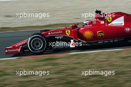 Kimi Raikkonen (FIN) Ferrari SF15-T. 20.02.2015. Formula One Testing, Day Two, Barcelona, Spain.