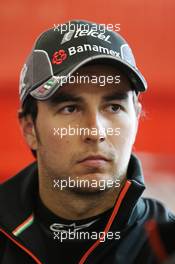 Sergio Perez (MEX) Sahara Force India F1. 20.02.2015. Formula One Testing, Day Two, Barcelona, Spain.