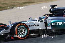 Lewis Hamilton (GBR) Mercedes AMG F1 W06. 20.02.2015. Formula One Testing, Day Two, Barcelona, Spain.