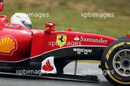 Sebastian Vettel (GER) Ferrari SF15-T. 21.02.2015. Formula One Testing, Day Three, Barcelona, Spain.