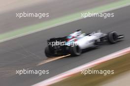 Felipe Massa (BRA) Williams FW37 sends sparks flying. 21.02.2015. Formula One Testing, Day Three, Barcelona, Spain.