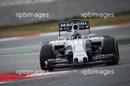 Valtteri Bottas (FIN) Williams FW37. 21.02.2015. Formula One Testing, Day Three, Barcelona, Spain.