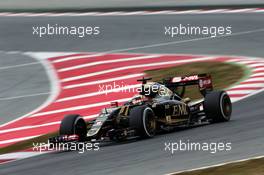 Pastor Maldonado (VEN) Lotus F1 E23. 21.02.2015. Formula One Testing, Day Three, Barcelona, Spain.