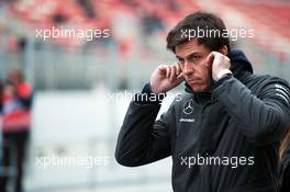 Toto Wolff (GER) Mercedes AMG F1 Shareholder and Executive Director. 21.02.2015. Formula One Testing, Day Three, Barcelona, Spain.