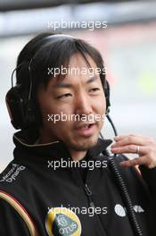 Ayao Komatsu (JPN) Lotus F1 Team Race Engineer. 21.02.2015. Formula One Testing, Day Three, Barcelona, Spain.