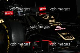 Romain Grosjean (FRA) Lotus F1 E23 leaves the pits. 22.02.2015. Formula One Testing, Day Four, Barcelona, Spain.