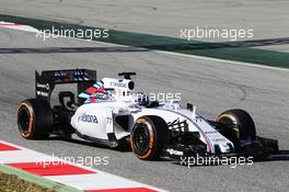 Valtteri Bottas (FIN) Williams FW37. 22.02.2015. Formula One Testing, Day Four, Barcelona, Spain.