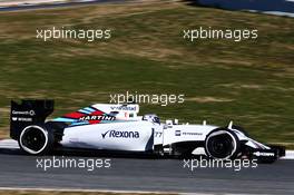 Valtteri Bottas (FIN) Williams FW37. 22.02.2015. Formula One Testing, Day Four, Barcelona, Spain.