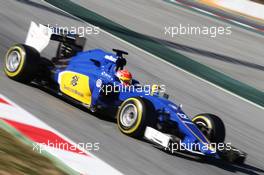 Felipe Nasr (BRA) Sauber C34. 22.02.2015. Formula One Testing, Day Four, Barcelona, Spain.