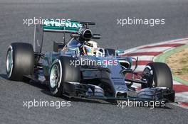 Lewis Hamilton (GBR) Mercedes AMG F1 W06. 19.02.2015. Formula One Testing, Day One, Barcelona, Spain.