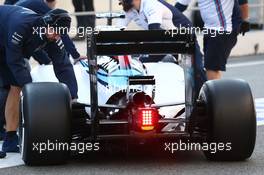 Susie Wolff (GBR) Williams FW37 Development Driver rear diffuser detail. 19.02.2015. Formula One Testing, Day One, Barcelona, Spain.