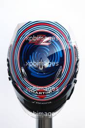 The helmet of Valtteri Bottas (FIN) Williams. 19.02.2015. Formula One Testing, Day One, Barcelona, Spain.