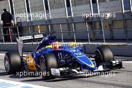 Felipe Nasr (BRA) Sauber C34. 19.02.2015. Formula One Testing, Day One, Barcelona, Spain.