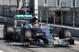 Pascal Wehrlein (GER) Mercedes AMG F1 W06 Reserve Driver. 19.02.2015. Formula One Testing, Day One, Barcelona, Spain.