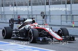 Jenson Button (GBR) McLaren MP4-30. 19.02.2015. Formula One Testing, Day One, Barcelona, Spain.