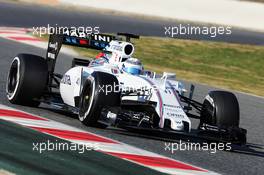 Susie Wolff (GBR) Williams FW37 Development Driver. 19.02.2015. Formula One Testing, Day One, Barcelona, Spain.
