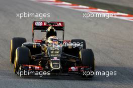 Pastor Maldonado (VEN), Lotus F1 Team  19.02.2015. Formula One Testing, Day One, Barcelona, Spain.