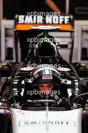 Sergio Perez (MEX) Sahara Force India F1 VJM07. 19.02.2015. Formula One Testing, Day One, Barcelona, Spain.