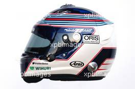 The helmet of Valtteri Bottas (FIN) Williams. 19.02.2015. Formula One Testing, Day One, Barcelona, Spain.