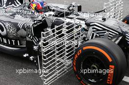 Daniil Kvyat (RUS) Red Bull Racing RB11 running sensor equipment. 27.02.2015. Formula One Testing, Day Two, Barcelona, Spain.