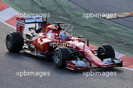 Sebastian Vettel (GER) Ferrari SF15-T. 27.02.2015. Formula One Testing, Day Two, Barcelona, Spain.