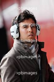 Sergio Perez (MEX) Sahara Force India F1. 27.02.2015. Formula One Testing, Day Two, Barcelona, Spain.