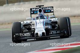 Valtteri Bottas (FIN) Williams FW37. 27.02.2015. Formula One Testing, Day Two, Barcelona, Spain.