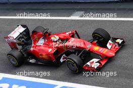 Sebastian Vettel (GER) Ferrari SF15-T. 27.02.2015. Formula One Testing, Day Two, Barcelona, Spain.