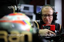 Mark Slade (GBR), Lotus F1 Team, Race Engineer  27.02.2015. Formula One Testing, Day Two, Barcelona, Spain.