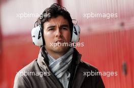 Sergio Perez (MEX) Sahara Force India F1. 27.02.2015. Formula One Testing, Day Two, Barcelona, Spain.