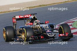 Pastor Maldonado (VEN) Lotus F1 E23. 27.02.2015. Formula One Testing, Day Two, Barcelona, Spain.